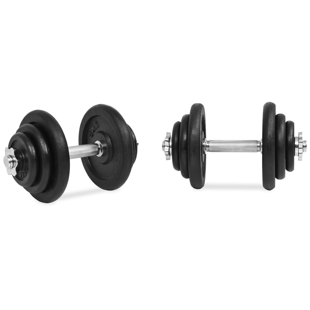 Käsipainosarja 18 osaa 40 kg valurauta
