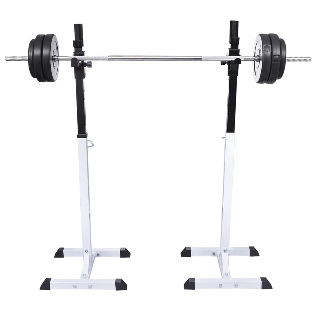 Kyykkyteline painotangolla + levy- ja käsipainosarja 60,5 kg