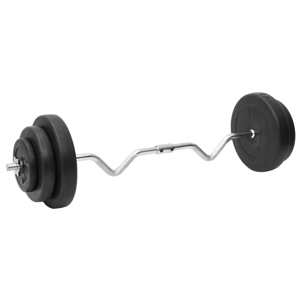 Hauistanko ja käsipainosarja levyillä 60 kg