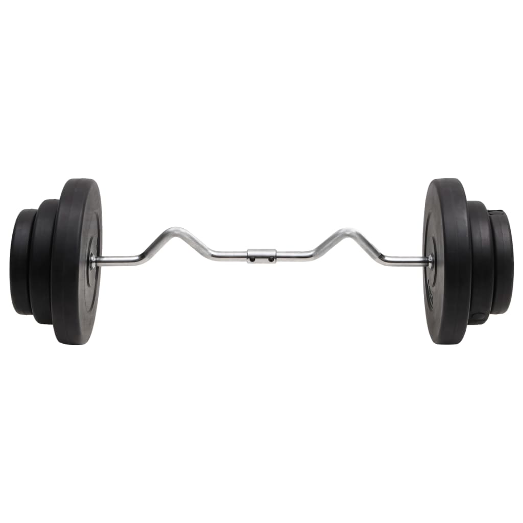 Hauistanko levypainoilla 60 kg