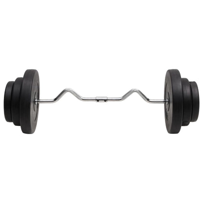 Hauistanko levypainoilla 60 kg