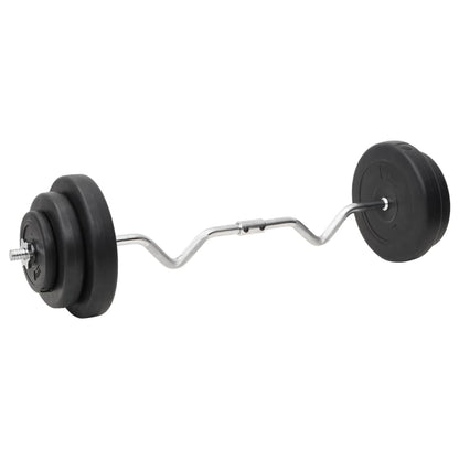 Hauistanko ja käsipainosarja levyillä 60 kg