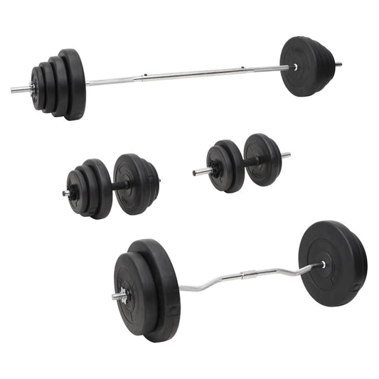 Painonnostotanko ja käsipainosarja levyillä 120 kg